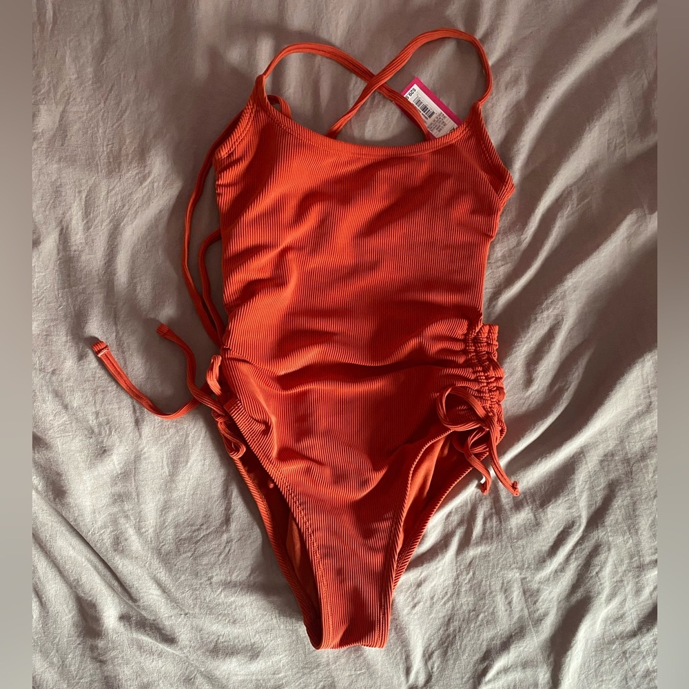 Xhilaration Orange One Piece SwimSuit New With Tags Size: XS
